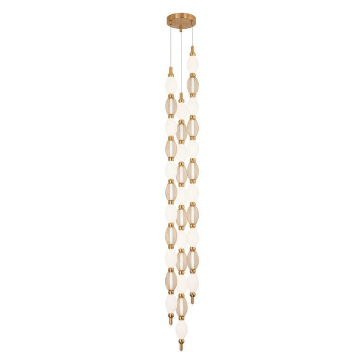 Matteo Canada - C37103AG - LED Pendant - Tentacles - Aged Gold Brass