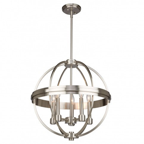 Roxbury Five Light Chandelier in Chrome - available from The Lighting Shoppe, trusted by Canadian homeowners