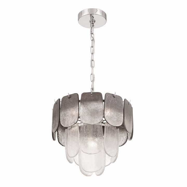 Artcraft Canada - AC12051CS - Five Light Pendant - Bianca - Polished Nickel, Crystalline Smoke