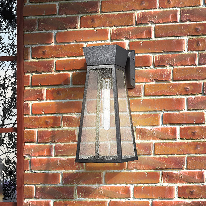 Artcraft Canada - AC8861BK - One Light Outdoor Wall Mount - Lucian - Black