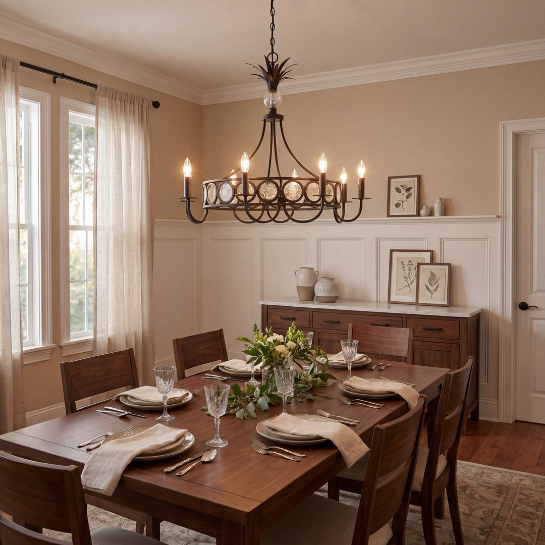 Savoy House - 1-1205-8-188 - Eight Light Chandelier - Hearst - Black Tourmaline