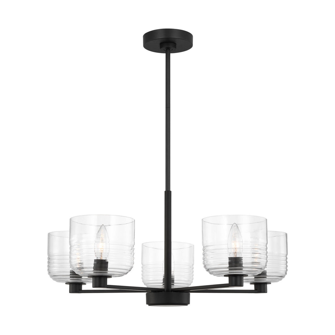 Visual Comfort Studio Canada - DJC1225MBK - Five Light Chandelier - Lochdale - Midnight Black