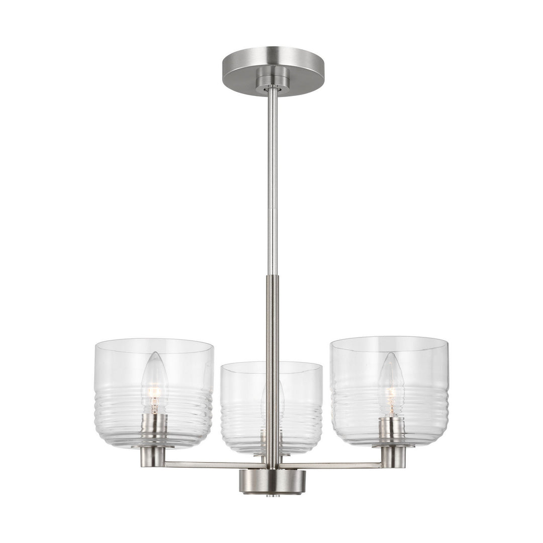 Visual Comfort Studio Canada - DJC1233BS - Three Light Chandelier - Lochdale - Brushed Nickel