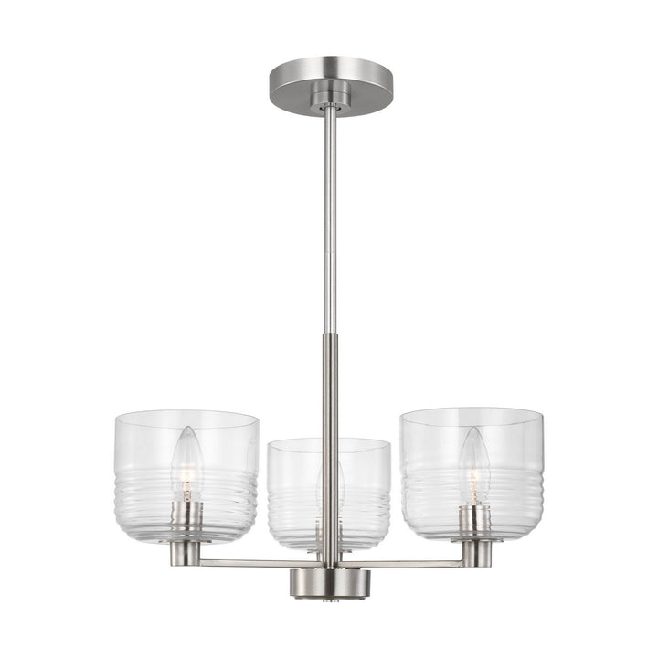 Visual Comfort Studio Canada - DJC1233BS - Three Light Chandelier - Lochdale - Brushed Nickel