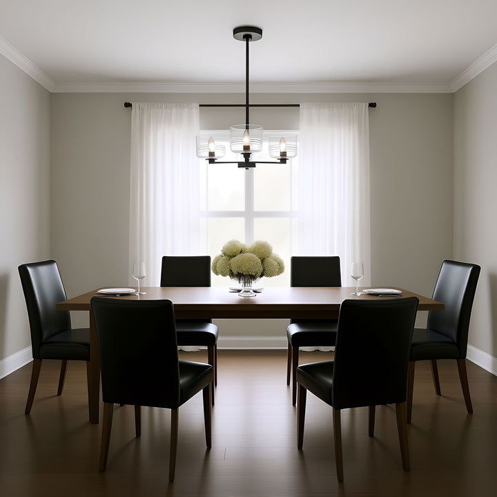 Visual Comfort Studio Canada - DJC1233MBK - Three Light Chandelier - Lochdale - Midnight Black