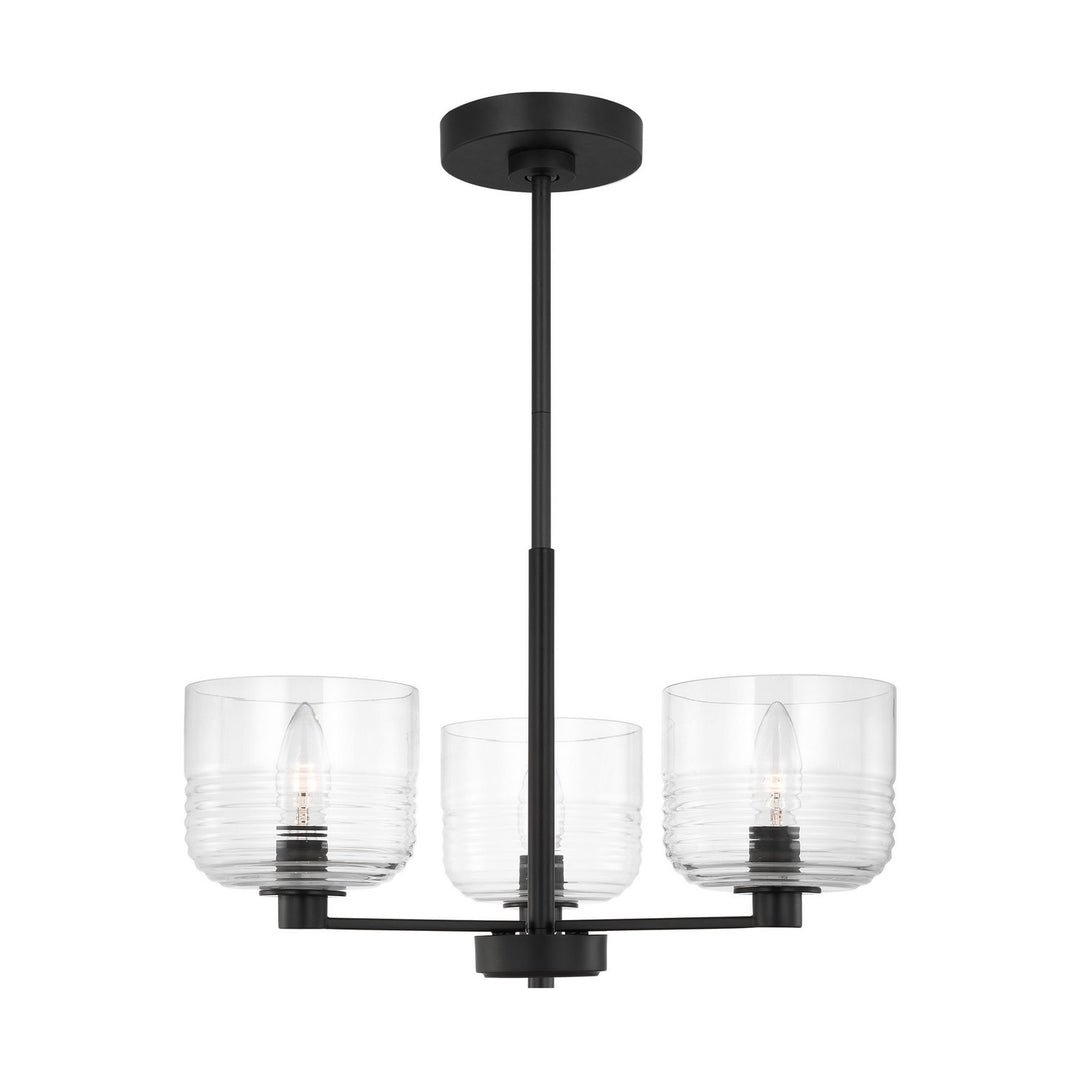 Visual Comfort Studio Canada - DJC1233MBK - Three Light Chandelier - Lochdale - Midnight Black