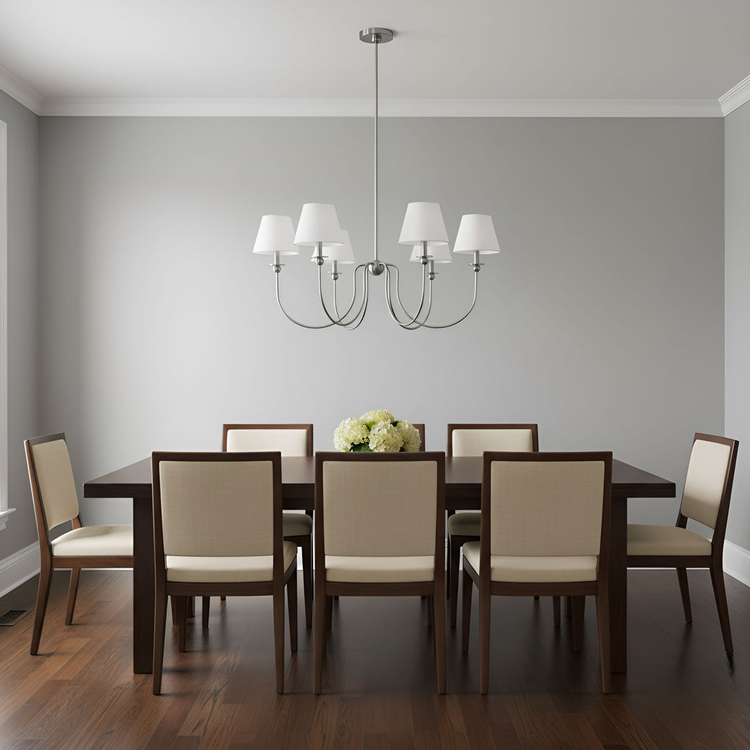 Visual Comfort Studio Canada - DJC1246BS - Six Light Chandelier - Elsay - Brushed Nickel