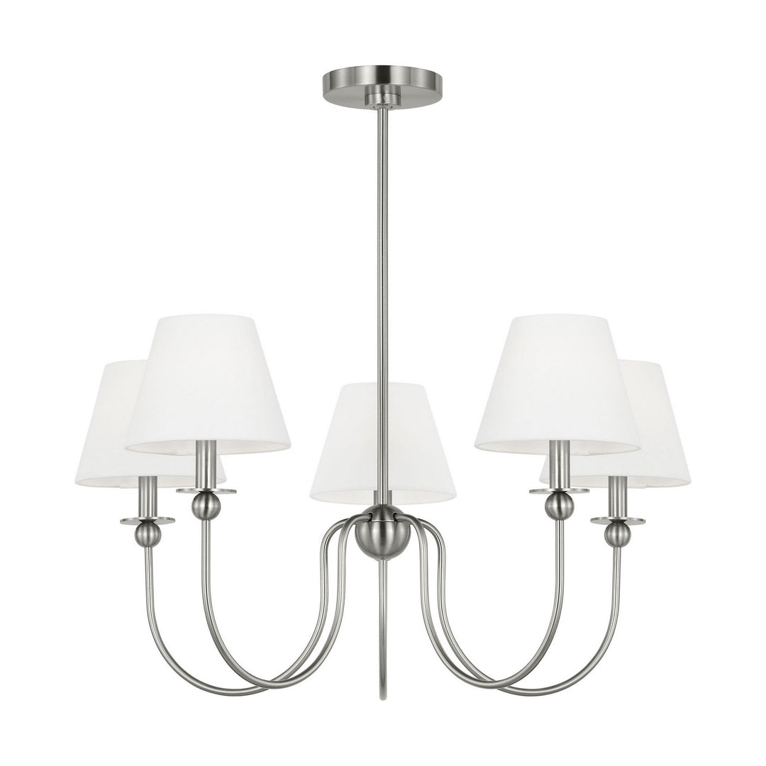 Visual Comfort Studio Canada - DJC1255BS - Five Light Chandelier - Elsay - Brushed Nickel