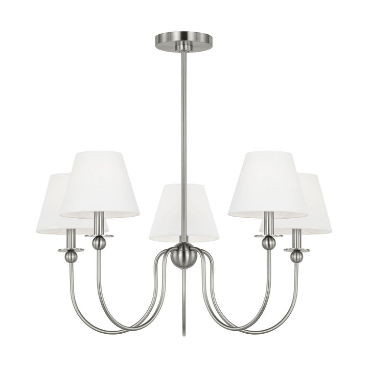 Visual Comfort Studio Canada - DJC1255BS - Five Light Chandelier - Elsay - Brushed Nickel