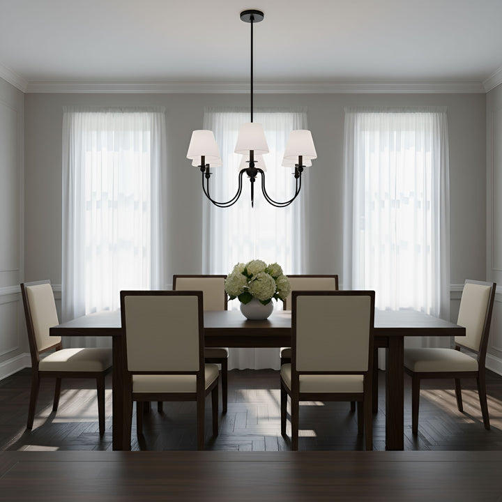 Visual Comfort Studio Canada - DJC1255MBK - Five Light Chandelier - Elsay - Midnight Black