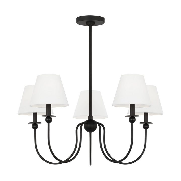 Visual Comfort Studio Canada - DJC1255MBK - Five Light Chandelier - Elsay - Midnight Black