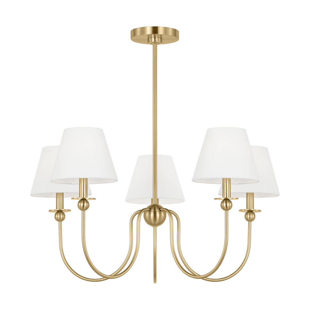 Visual Comfort Studio Canada - DJC1255SB - Five Light Chandelier - Elsay - Satin Brass
