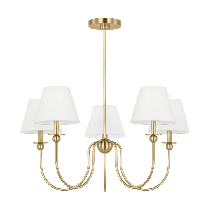Visual Comfort Studio Canada - DJC1255SB - Five Light Chandelier - Elsay - Satin Brass