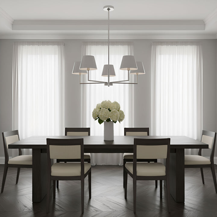 Visual Comfort Studio Canada - DJC1265BS - Five Light Chandelier - Ender - Brushed Nickel