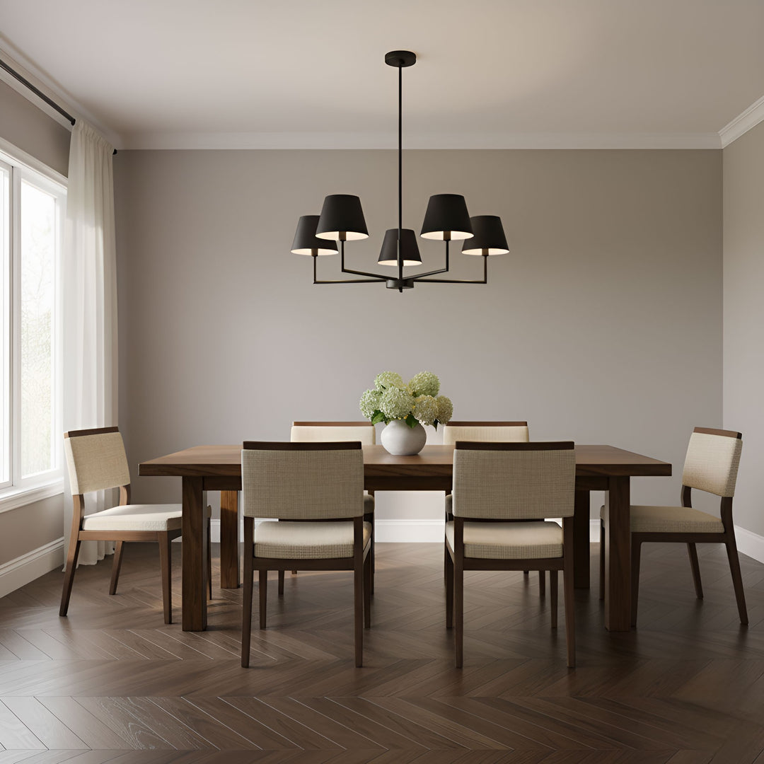 Visual Comfort Studio Canada - DJC1265MBK - Five Light Chandelier - Ender - Midnight Black
