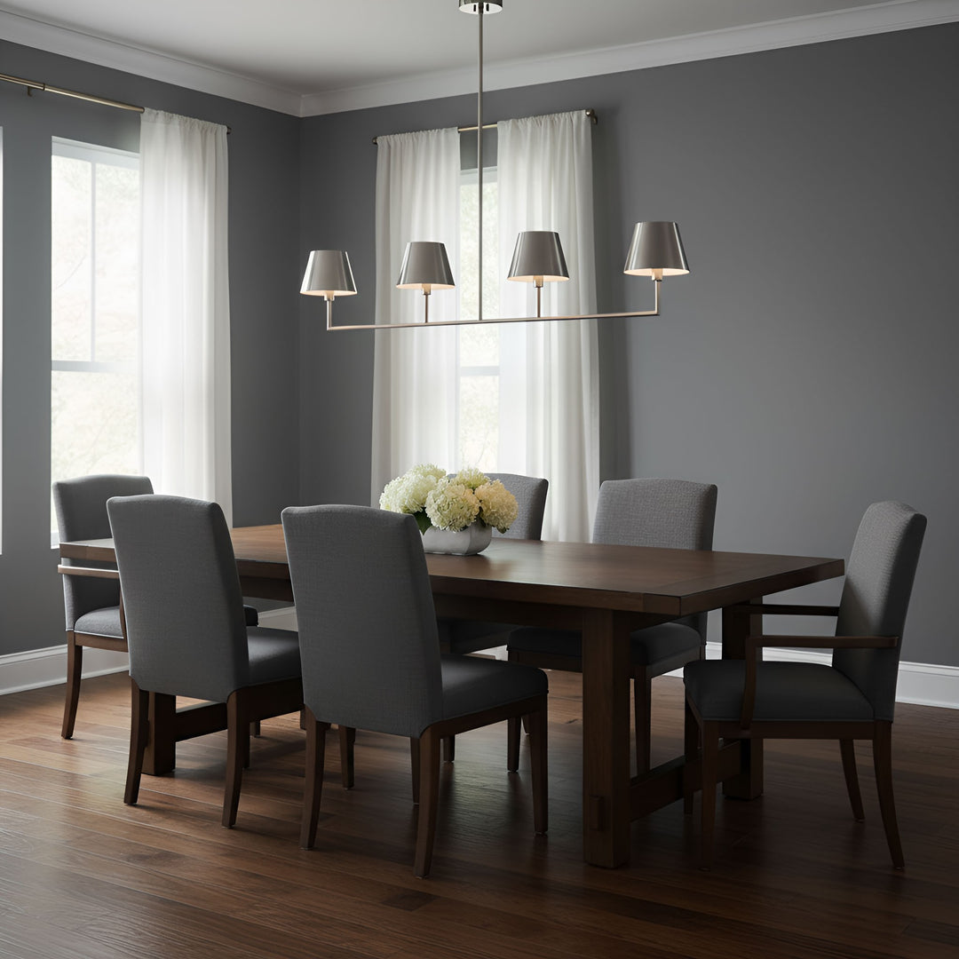 Visual Comfort Studio Canada - DJC1274BS - Four Light Linear Chandelier - Ender - Brushed Nickel