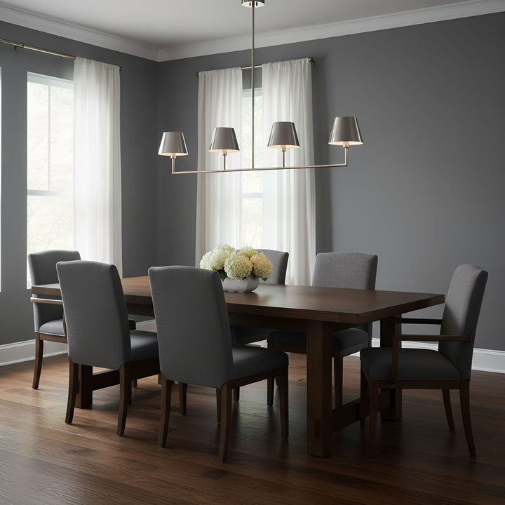 Visual Comfort Studio Canada - DJC1274BS - Four Light Linear Chandelier - Ender - Brushed Nickel