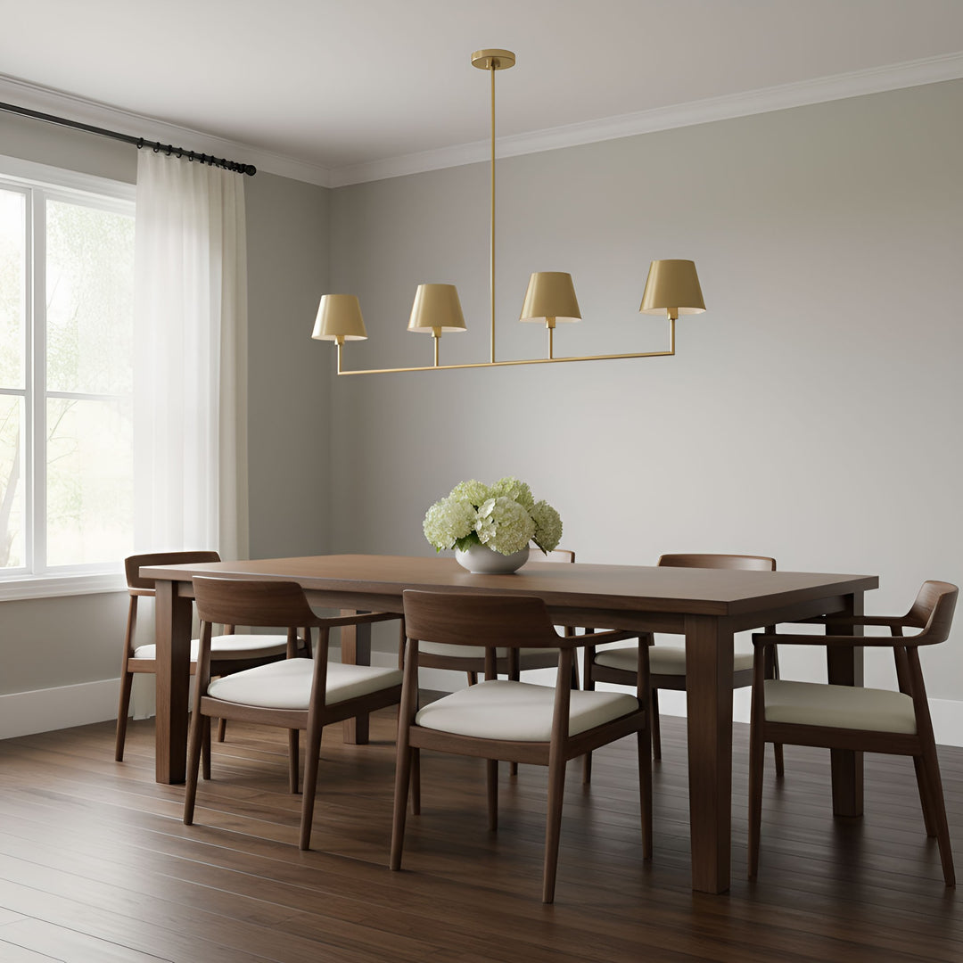 Visual Comfort Studio Canada - DJC1274SB - Four Light Linear Chandelier - Ender - Satin Brass