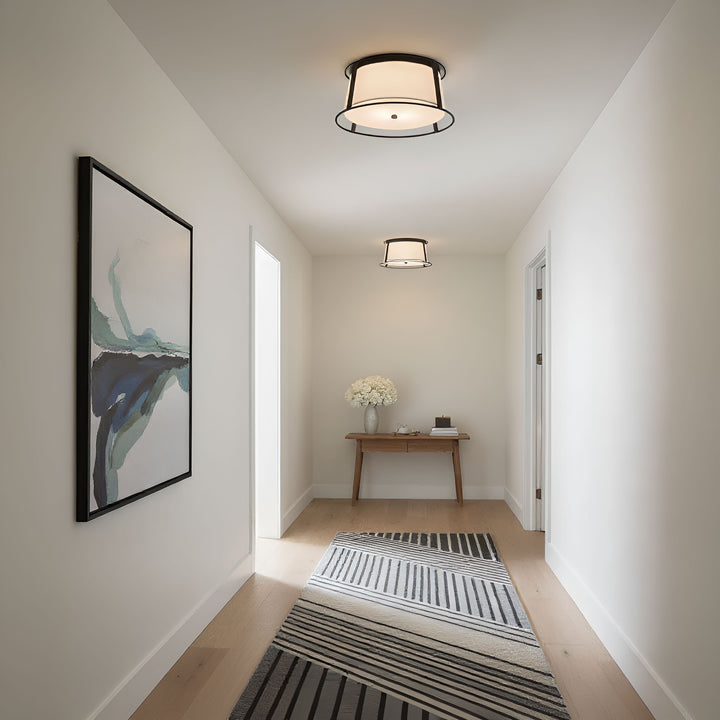 Visual Comfort Studio Canada - DJF1002MBK - Two Light Flush Mount - Cortes - Midnight Black