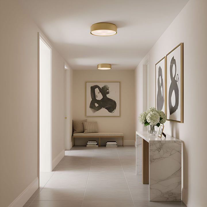 Visual Comfort Studio Canada - DJF1063SB - Three Light Flush Mount - Dartmore - Satin Brass