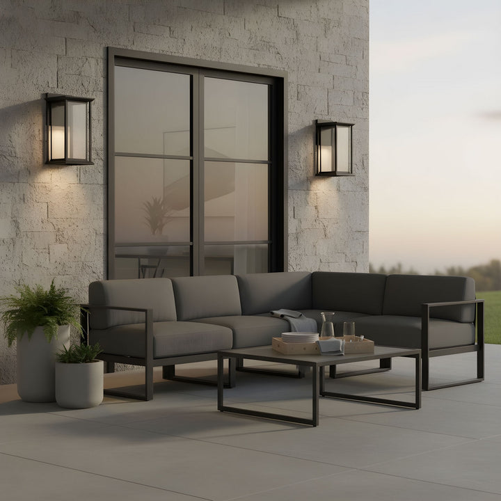 Generation Lighting Canada - GLO1291CDL-TXB - Lantern - Audley - Textured Black