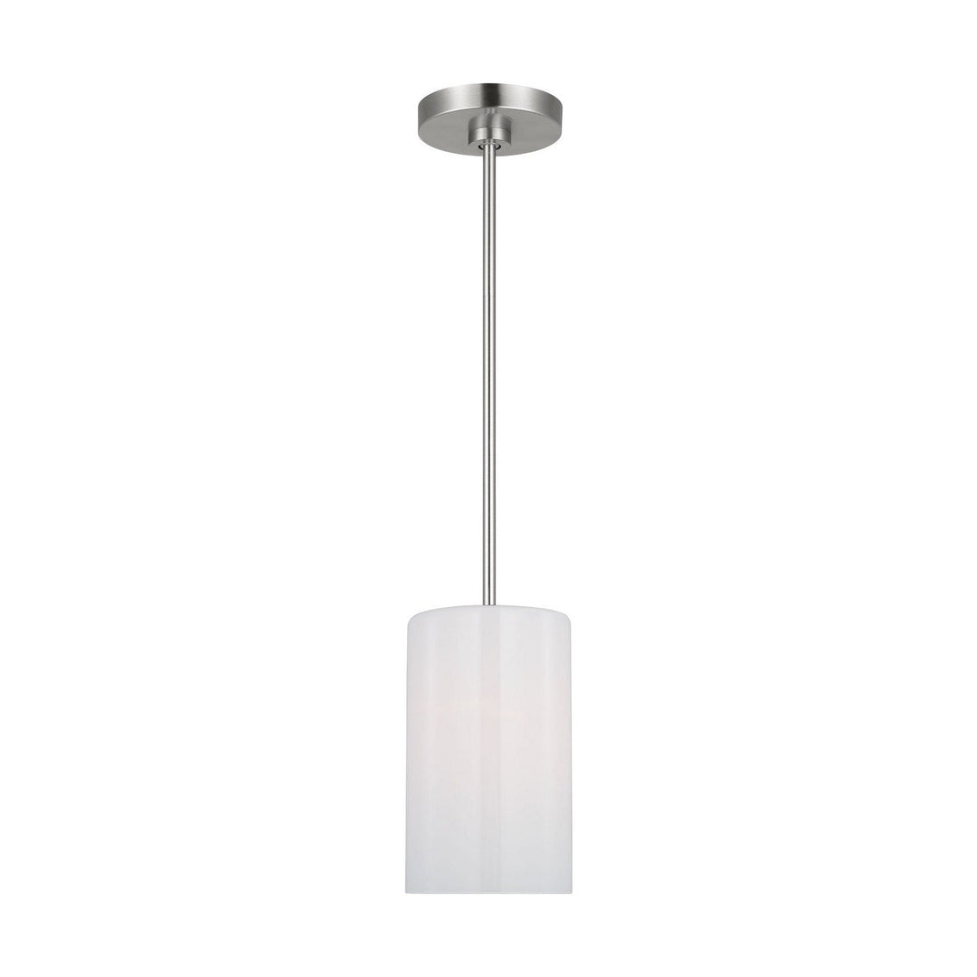 Generation Lighting Canada - GLP1001EN3/BS - One Light Mini Pendant - Rhett - Brushed Steel