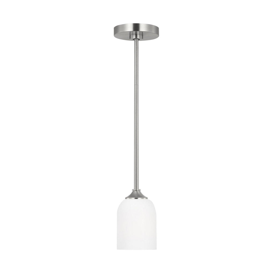 Generation Lighting Canada - GLP1021EN3/BS - One Light Mini Pendant - Emile - Brushed Steel