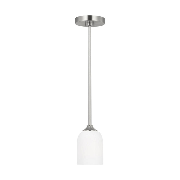 Generation Lighting Canada - GLP1021EN3/BS - One Light Mini Pendant - Emile - Brushed Steel