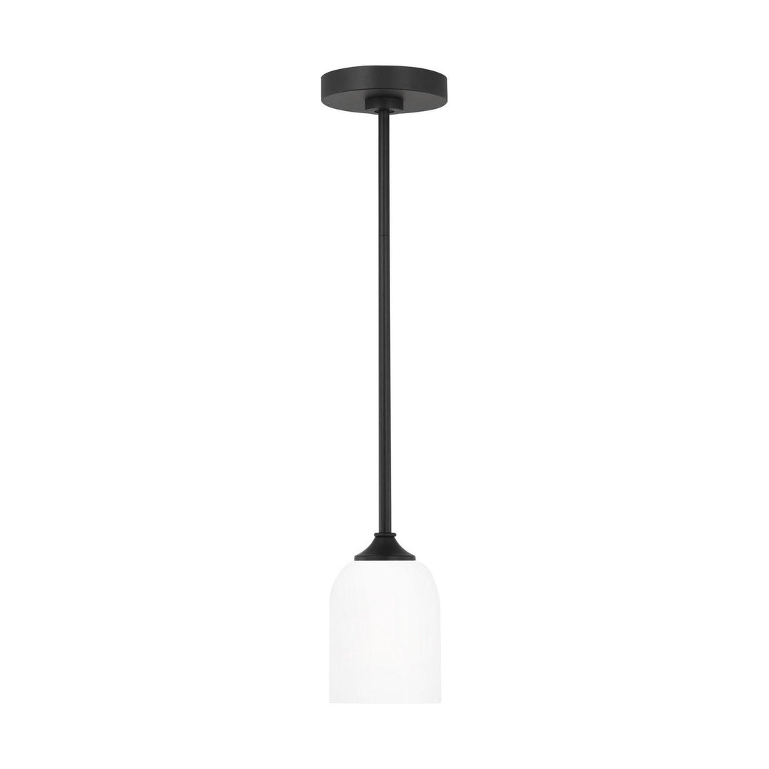 Generation Lighting Canada - GLP1021EN3/MBK - One Light Mini Pendant - Emile - Midnight Black
