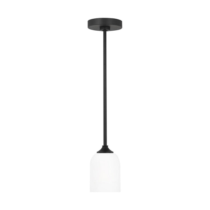 Generation Lighting Canada - GLP1021EN3/MBK - One Light Mini Pendant - Emile - Midnight Black