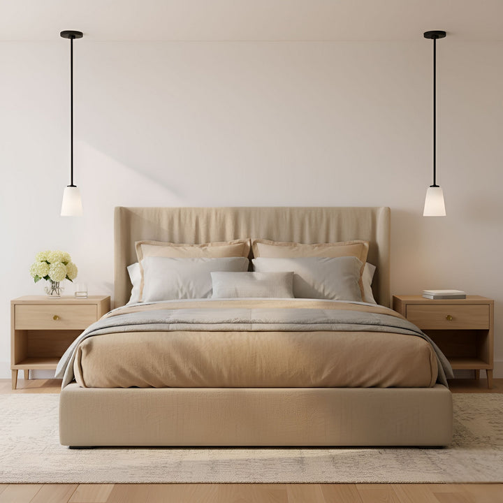Generation Lighting Canada - GLP1031MBK - One Light Mini-Pendant - Miles - Midnight Black