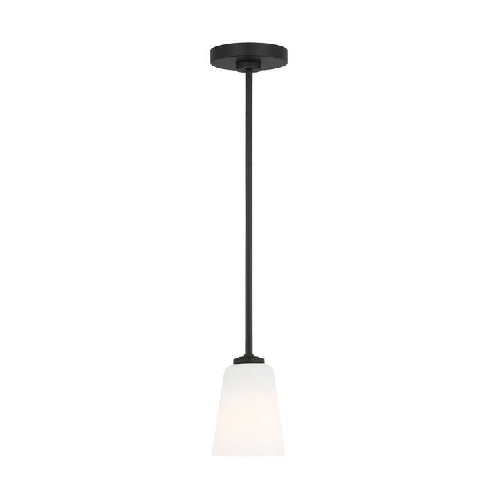 Generation Lighting Canada - GLP1031MBK - One Light Mini-Pendant - Miles - Midnight Black
