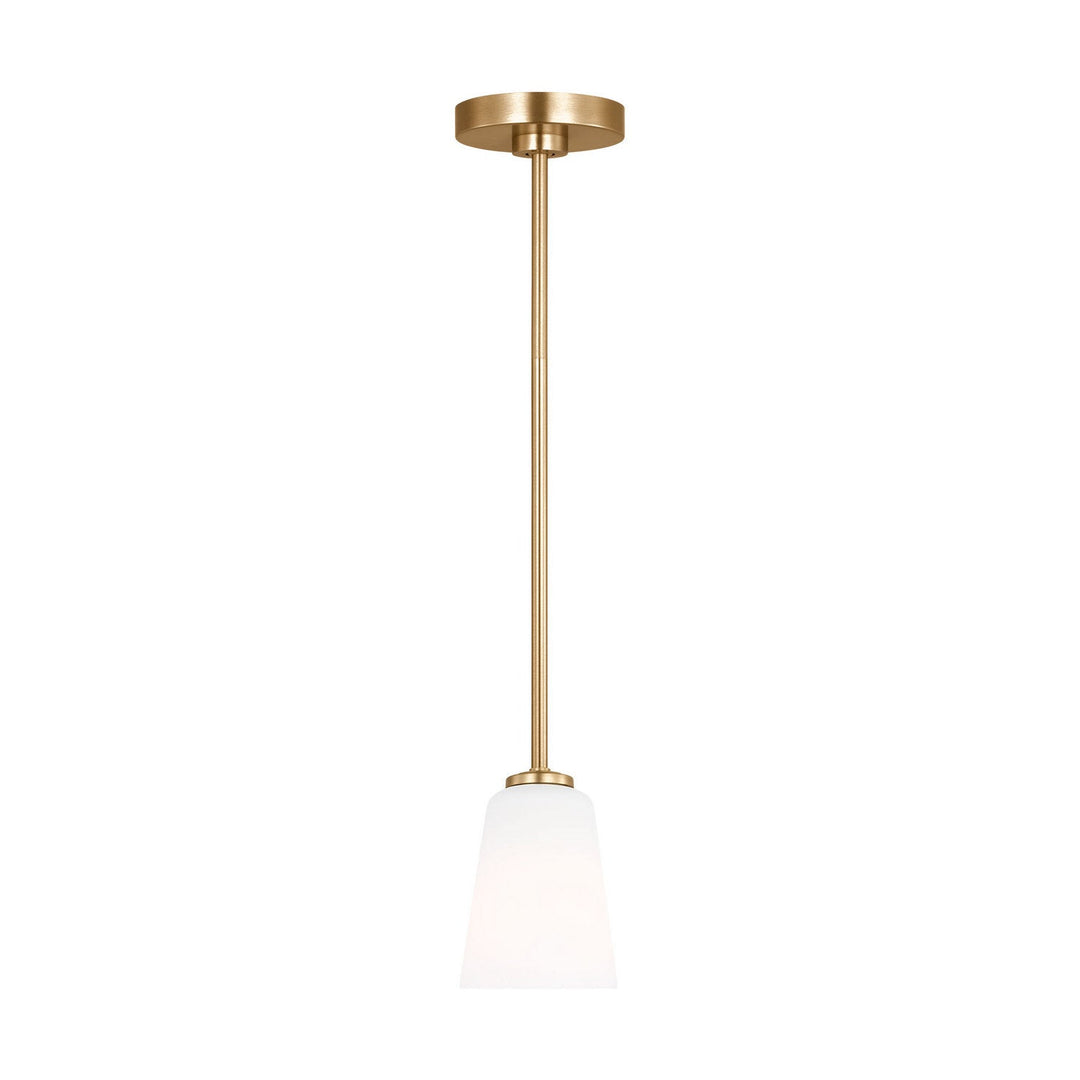 Generation Lighting Canada - GLP1031SB - One Light Mini-Pendant - Miles - Satin Brass