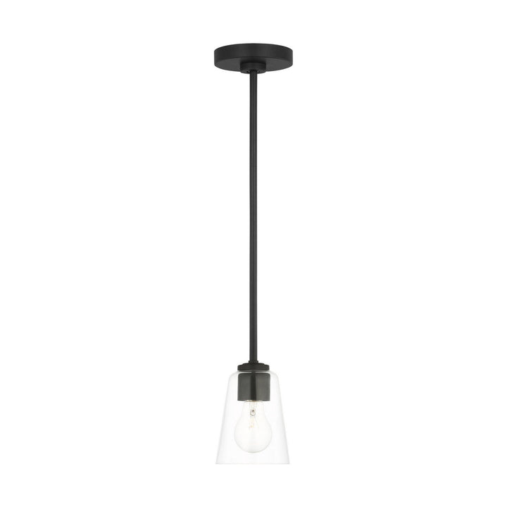Generation Lighting Canada - GLP1041MBK - One Light Mini-Pendant - Miles - Midnight Black