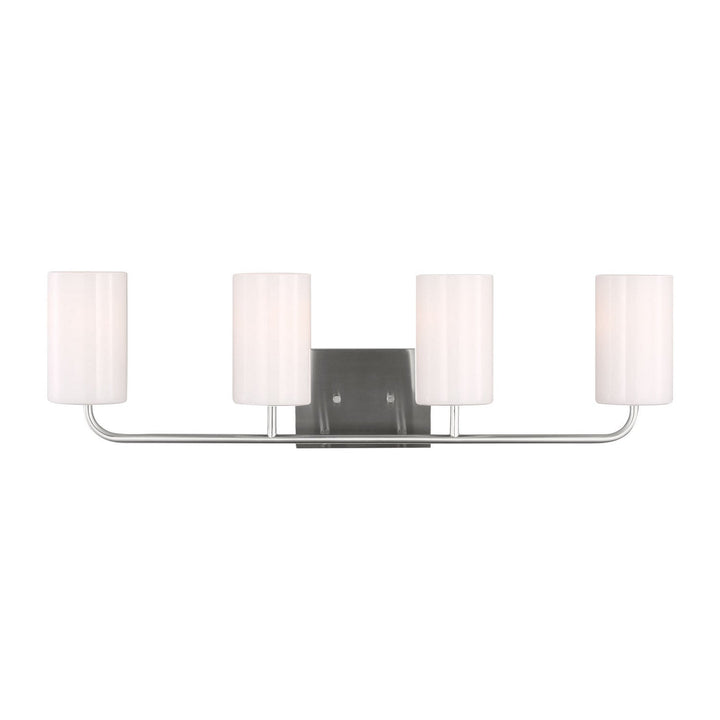 Generation Lighting Canada - GLV1004EN3/BS - Four Light Vanity - Rhett - Brushed Steel