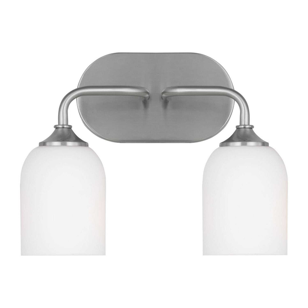 Generation Lighting Canada - GLV1022EN3/BS - Two Light Vanity - Emile - Brushed Steel