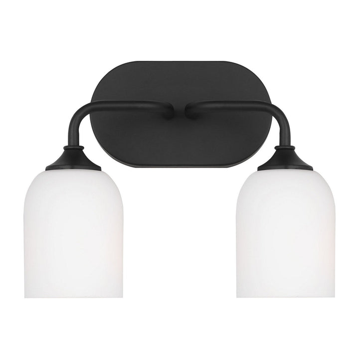 Generation Lighting Canada - GLV1022EN3/MBK - Two Light Vanity - Emile - Midnight Black