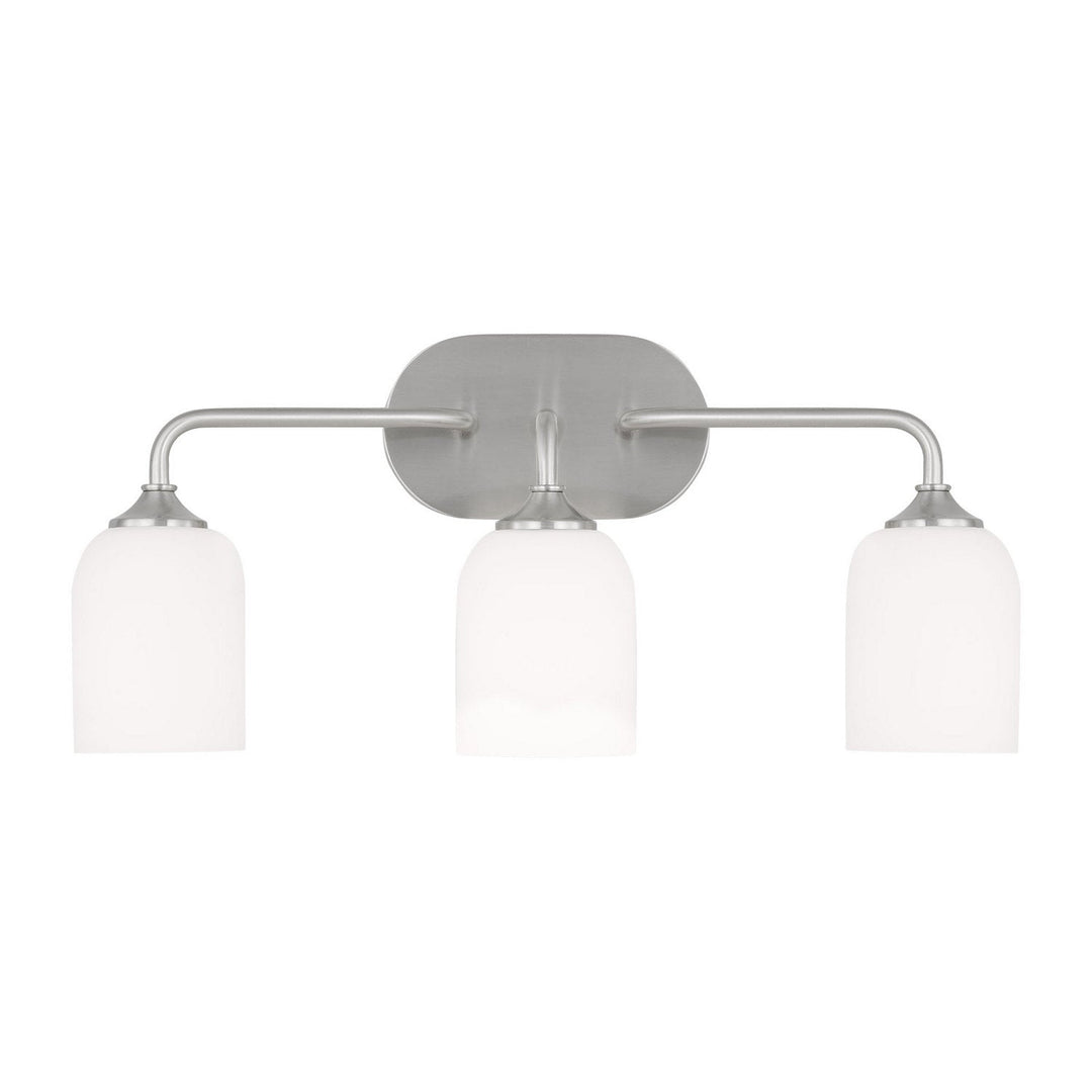 Generation Lighting Canada - GLV1023EN3/BS - Three Light Vanity - Emile - Brushed Steel