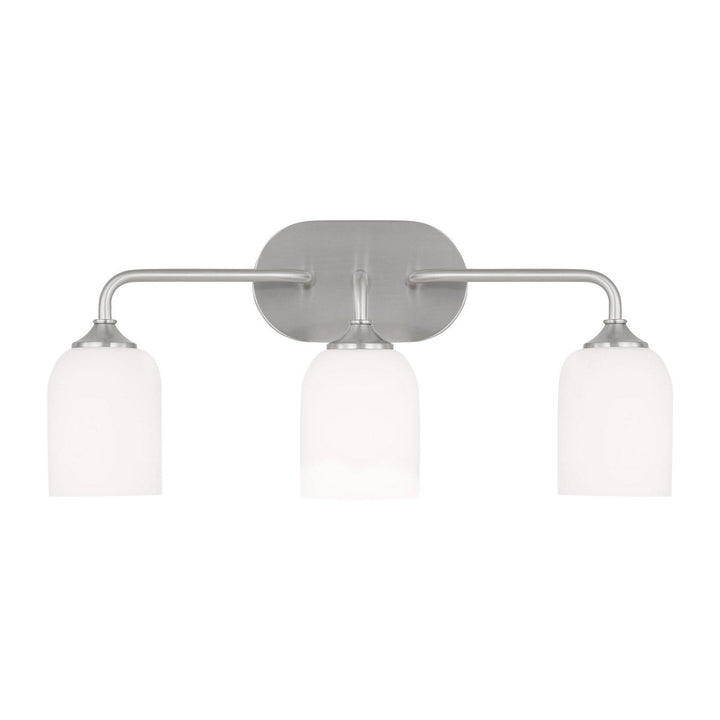 Generation Lighting Canada - GLV1023EN3/BS - Three Light Vanity - Emile - Brushed Steel