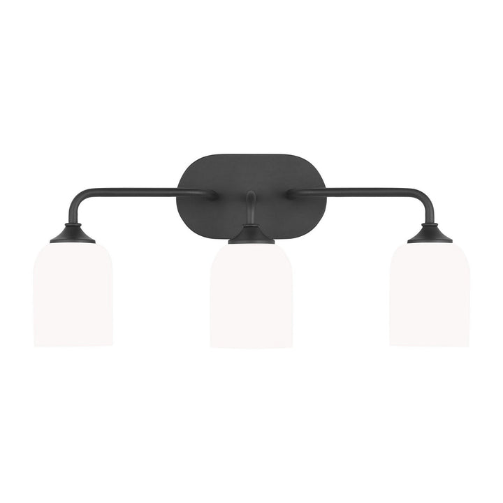 Generation Lighting Canada - GLV1023EN3/MBK - Three Light Vanity - Emile - Midnight Black