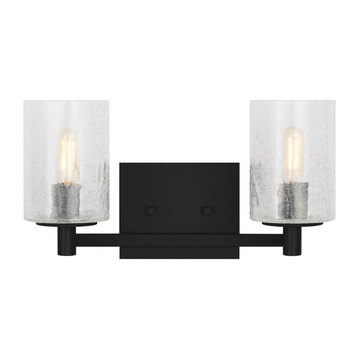 Generation Lighting Canada - GLV1032EN/MBK - Two Light Wall / Bath - Parker - Midnight Black