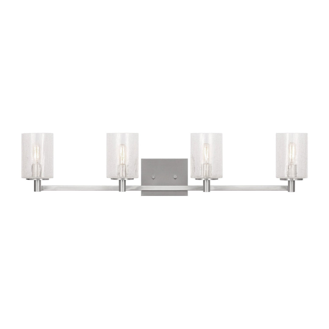 Generation Lighting Canada - GLV1034EN/BS - Four Light Wall / Bath - Parker - Brushed Steel