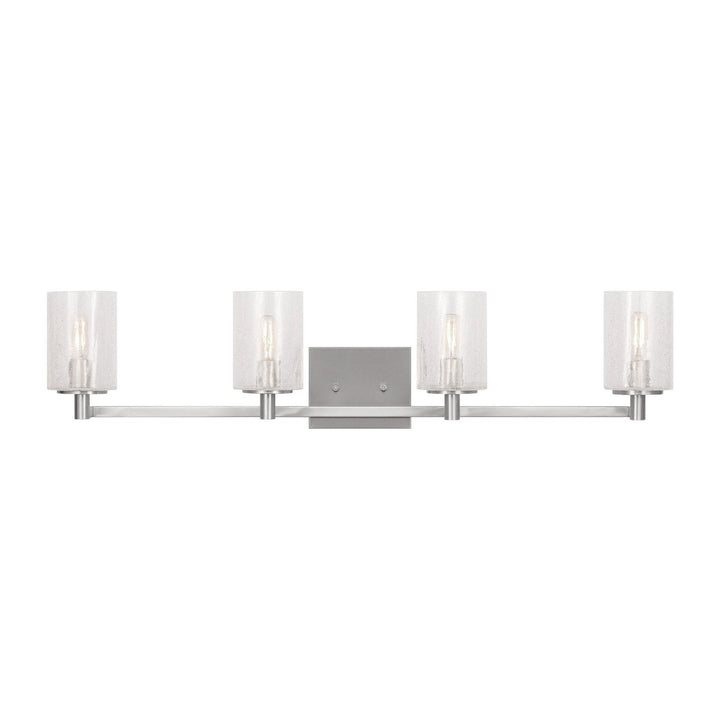 Generation Lighting Canada - GLV1034EN/BS - Four Light Wall / Bath - Parker - Brushed Steel