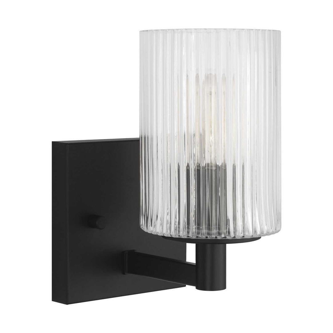 Generation Lighting Canada - GLV1041MBK - One Light Wall / Bath Sconce - Lando - Midnight Black