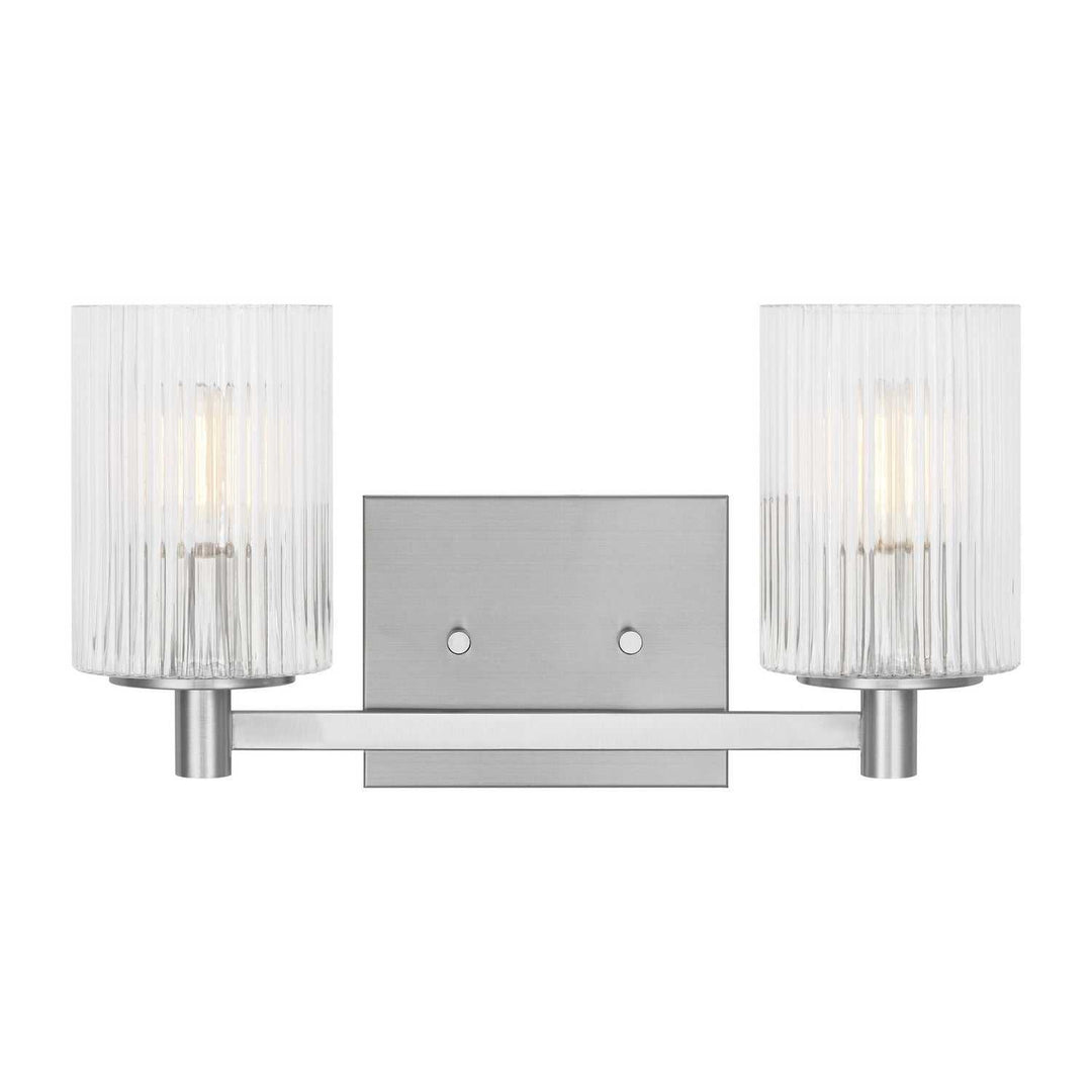 Generation Lighting Canada - GLV1042EN/BS - Two Light Wall / Bath - Lando - Brushed Steel