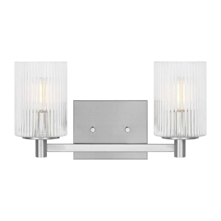 Generation Lighting Canada - GLV1042EN/BS - Two Light Wall / Bath - Lando - Brushed Steel