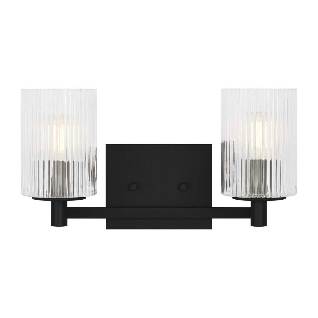 Generation Lighting Canada - GLV1042EN/MBK - Two Light Wall / Bath - Lando - Midnight Black