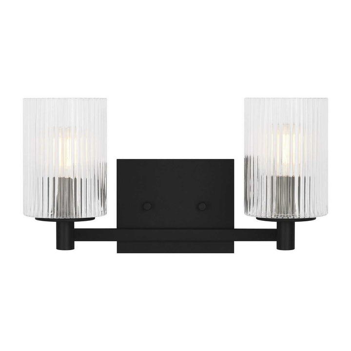 Generation Lighting Canada - GLV1042EN/MBK - Two Light Wall / Bath - Lando - Midnight Black