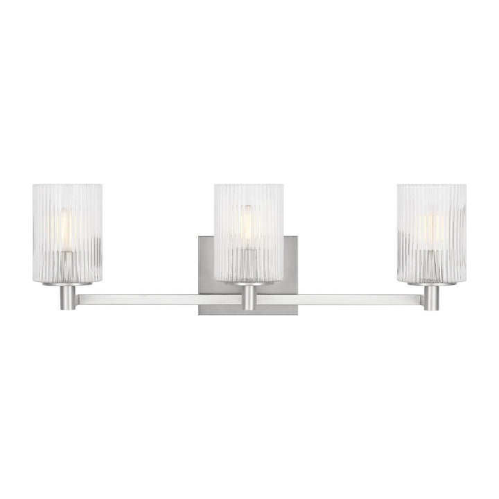 Generation Lighting Canada - GLV1043EN/BS - Three Light Wall / Bath - Lando - Brushed Steel