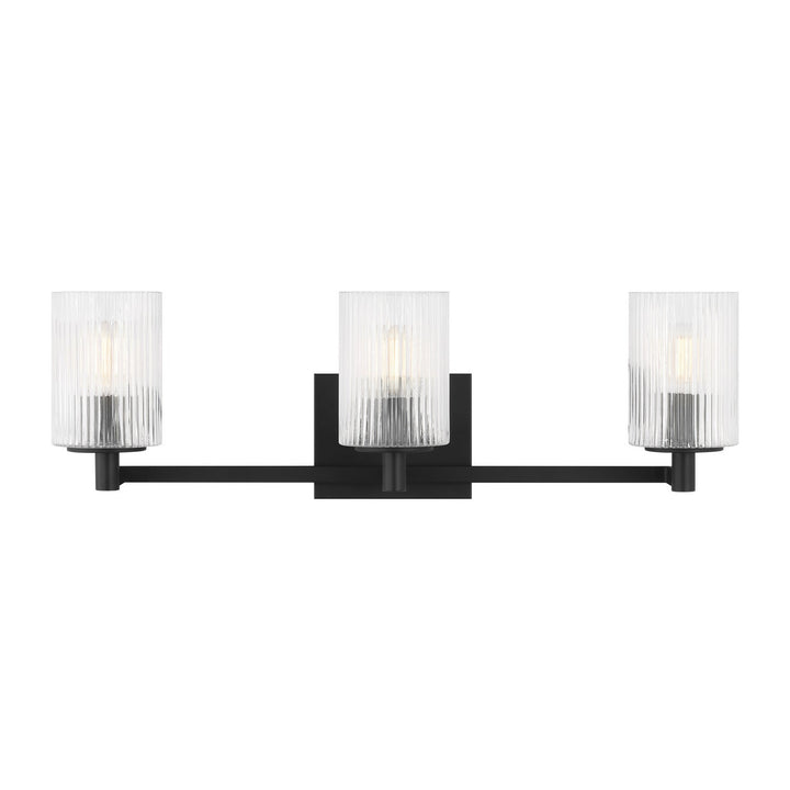 Generation Lighting Canada - GLV1043EN/MBK - Three Light Wall / Bath - Lando - Midnight Black